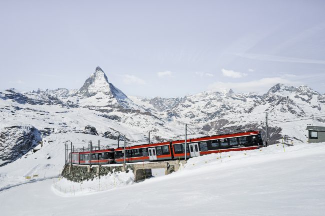 Mit der Gornergrat Bahn zum Matterhorn